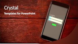  Presentation with page - Cool new slides with singlelogin - connection page against close-up backdrop and a tawny brown colored foreground