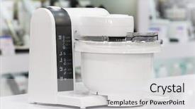  Presentation with electric retail - Slides having singles mixer - single electric food processor background and a light gray colored foreground