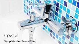  Presentation with water faucet - Cool new theme with singles mixer - single handle wall mount chrome backdrop and a white colored foreground