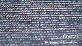  Presentation with sea shells - Beautiful slide set featuring singular - la toja island toxa chapel backdrop and a gray colored foreground