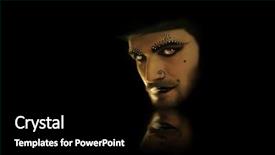  Presentation with black man - Presentation having sinister man with goth face background and a black colored foreground