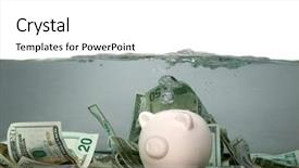  Presentation with drowning - Audience pleasing presentation theme consisting of sinks in dark murkey water backdrop and a white colored foreground