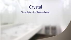  Presentation with public - Theme enhanced with sinks with mirrors in public background and a sky blue colored foreground