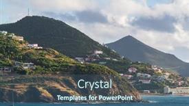  Presentation with coastal - PPT theme with sint-maarten-coastal-views background and a ocean colored foreground