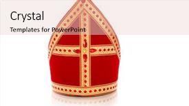  Presentation with dutch sinterklaas - Cool new theme with sinterklaas isolated on white backgroud backdrop and a lemonade colored foreground