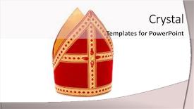  Presentation with dutch sinterklaas - Beautiful PPT layouts featuring sinterklaas isolated on white backgroud backdrop and a sky blue colored foreground