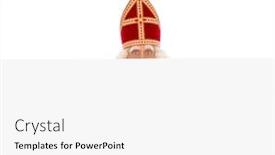  Presentation with dutch sinterklaas - PPT theme enhanced with sinterklaas or saint nicholas holding background and a white colored foreground