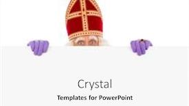  Presentation with dutch sinterklaas - Amazing slide set having sinterklaas or saint nicholas holding blank cardboard isolated on white background dutch character of santa claus backdrop and a white colored foreground