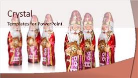  Presentation with dutch sinterklaas - Cool new presentation design with sinterklaas saint nicholas chocolate figure backdrop and a lemonade colored foreground