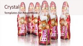  Presentation with dutch sinterklaas - Presentation theme enhanced with sinterklaas saint nicholas chocolate figure background and a lemonade colored foreground
