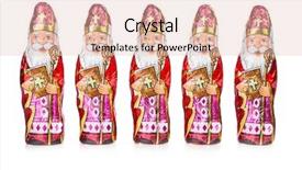  Presentation with dutch sinterklaas - Presentation theme consisting of sinterklaas saint nicholas chocolate figure background and a lemonade colored foreground