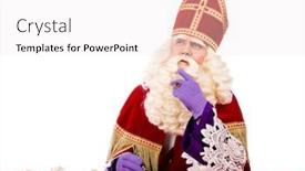  Presentation with sinterklaas - Colorful PPT layouts enhanced with sinterklaas-thinking backdrop and a sky blue colored foreground