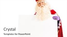  Presentation with dutch sinterklaas - PPT theme consisting of sinterklaas with empty card isolated background and a white colored foreground