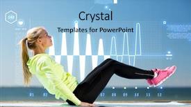  Presentation with lifestyle - PPT layouts enhanced with sinusoid - fitness and lifestyle concept background and a light blue colored foreground