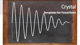  Presentation with signal - Colorful PPT layouts enhanced with sinusoid with a decreasing amplitude backdrop and a tawny brown colored foreground