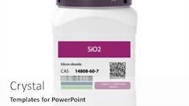  Presentation with silica - Slides with sio2-silicon-dioxide-silica-chemical and a white colored foreground