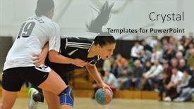  Presentation with handball handball - Slides consisting of siofok-hungary-january-5-nikolett background and a light gray colored foreground
