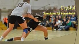  Presentation with handball handball - Colorful slides enhanced with siofok-hungary-january-5-nikolett backdrop and a tawny brown colored foreground