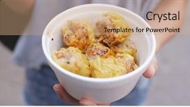  Presentation with hong kong - Beautiful theme featuring siomai - hong kong street food backdrop and a  colored foreground