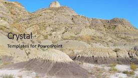  Presentation with chemistry solid state - Audience pleasing presentation theme consisting of sioux - makoshika state park badlands formations backdrop and a  colored foreground