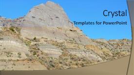  Presentation with park - Cool new presentation theme with sioux - makoshika state park badlands formations backdrop and a  colored foreground