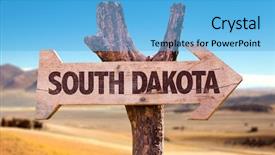  Presentation with dakota - Amazing theme having sioux - south dakota wooden sign backdrop and a  colored foreground