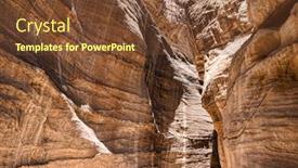  Presentation with petra - Slides featuring siq the narrow slot-canyon that serves as the entrance passage to the hidden city of petra jordan background and a tawny brown colored foreground