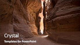  Presentation with petra jordan - PPT theme with siq the narrow slot-canyon that serves as the entrance passage to the hidden city of petra jordan background and a tawny brown colored foreground