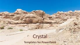  Presentation with petra jordan - Cool new PPT theme with siq the narrow slot-canyon that serves as the entrance passage to the hidden city of petra jordan backdrop and a lemonade colored foreground