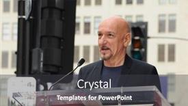  Presentation with fame - Slide set consisting of sir-ben-kingsley background and a dark gray colored foreground