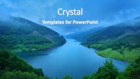  Presentation with barrage - Amazing presentation having beautiful landscape from siriu barrage backdrop and a teal colored foreground