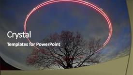  Presentation with night sky - Presentation theme having siriusxm - beautiful sky at night background and a ocean colored foreground