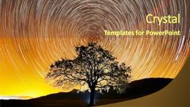  Presentation with night sky - Slide deck enhanced with siriusxm - beautiful sky at night background and a tawny brown colored foreground