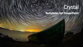  Presentation with night sky - Colorful presentation theme enhanced with siriusxm - beautiful sky at night backdrop and a dark gray colored foreground