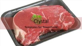  Presentation with food packaging - Beautiful slide deck featuring artificial intelligence computer generated fractal blue background backdrop and a navy blue colored foreground