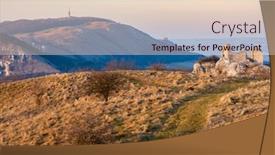  Presentation with czech republic - Beautiful PPT theme featuring sirotci-hradek-ruins-and-devicky backdrop and a lemonade colored foreground