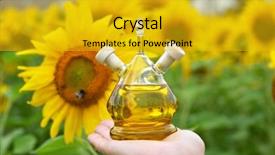  Presentation with oil and gas - PPT layouts featuring blue sky background with clouds background and a crimson colored foreground