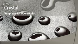  Presentation with hearts - PPT theme having sirupi - hearts in drops background and a gray colored foreground