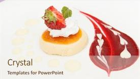  Presentation with dessert kuih ondeh ondeh - Audience pleasing PPT theme consisting of computer rendered 3d abstract fractal illustration background for creative design backdrop and a gray colored foreground