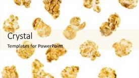  Presentation with popcorn kernel - Cool new slide deck with new house showing key backdrop and a  colored foreground.
