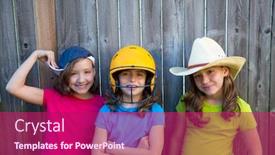  Presentation with wood gray - Slide set enhanced with sister and friends sport kid girls portrait smiling happy on gray fence wood backyard background and a violet colored foreground