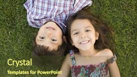  Presentation with orchestra silhouettemusic outside - Slide deck featuring sisters love - brother and sister playing outside background and a tawny brown colored foreground