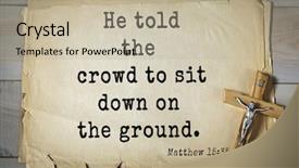  Presentation with bible verses - Colorful slide set enhanced with holy gorund - bible verses from matthew he backdrop and a mint green colored foreground