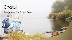  Presentation with lake sebu philippines - Beautiful theme featuring sit embracing by a lake backdrop and a sky blue colored foreground