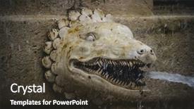  Presentation with world heritage - Presentation design having site by unesco in 2001 background and a tawny brown colored foreground