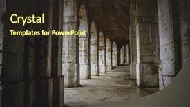  Presentation with san antonio - Amazing PPT theme having site by unesco in 2001 backdrop and a tawny brown colored foreground