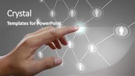  Presentation with structure - Slide deck having site map - social network structure background and a gray colored foreground