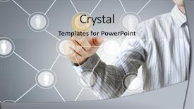  Presentation with structure - Slides with site map - social network structure background and a light gray colored foreground