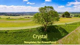  Presentation with old west - Theme consisting of site of the earliest settlement background and a tawny brown colored foreground