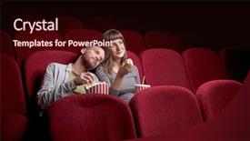  Presentation with red movie - Amazing presentation having sitting alone at red movie backdrop and a wine colored foreground